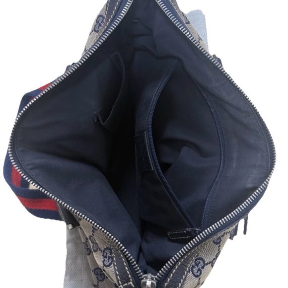 GUCCI GG Canvas Web Sherry Line Hand Bag Serial No. 145759 002122 - Picture 6 of 10